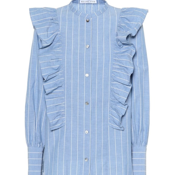 NWT Rejina Pyo Isla Cotton & Linen Shirt - Picture 2 of 3